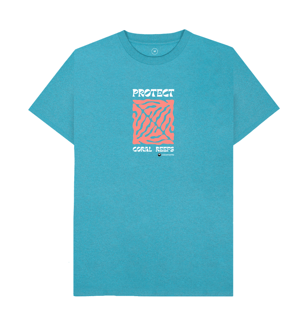 Ocean Blue Recycled Printed T-Shirt
