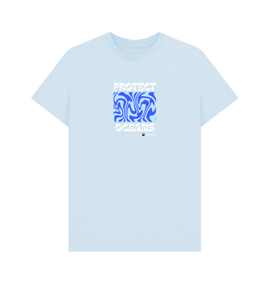 Sky Blue Printed T-shirt