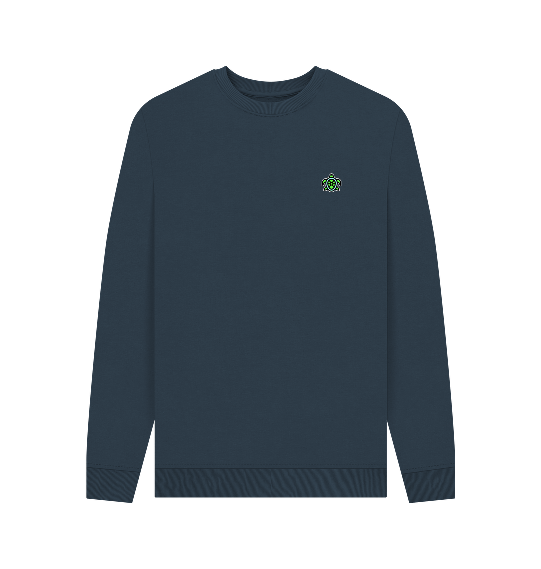 Navy Blue Printed Sweater