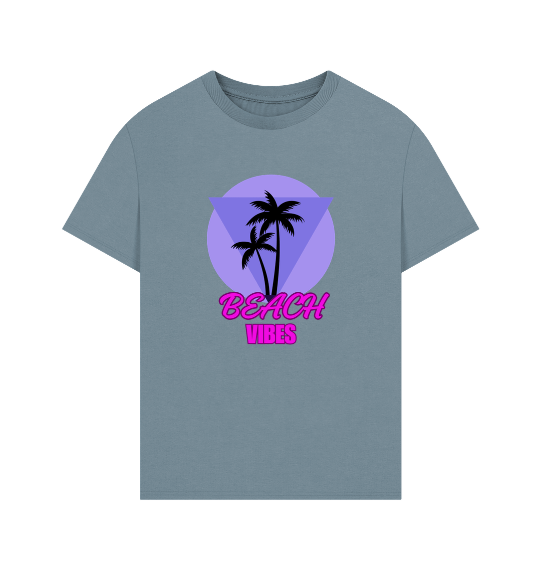 Stone Blue Printed T-shirt