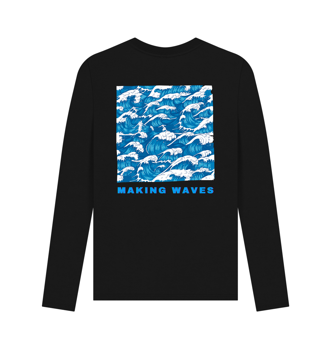 Black Printed Long Sleeve T Shirt