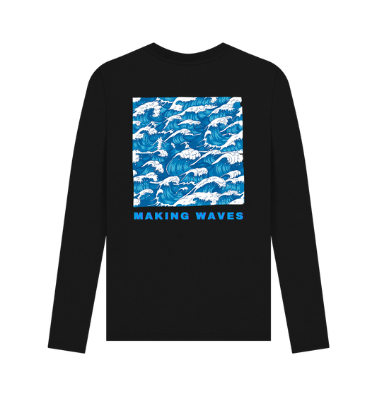 Black Printed Long Sleeve T Shirt