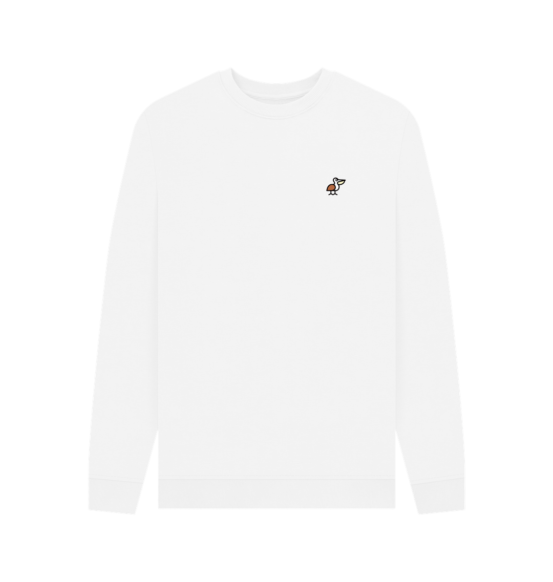 White Printed Sweater