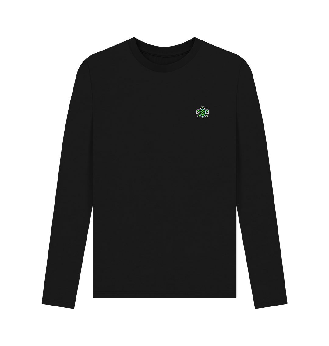 Black Printed Long Sleeve T Shirt
