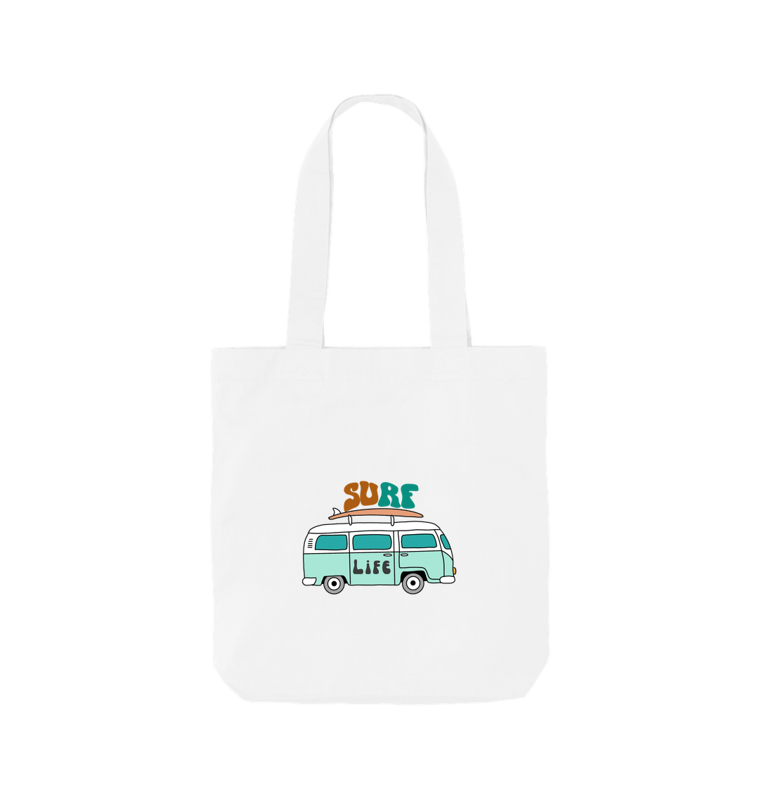 White Printed Bag