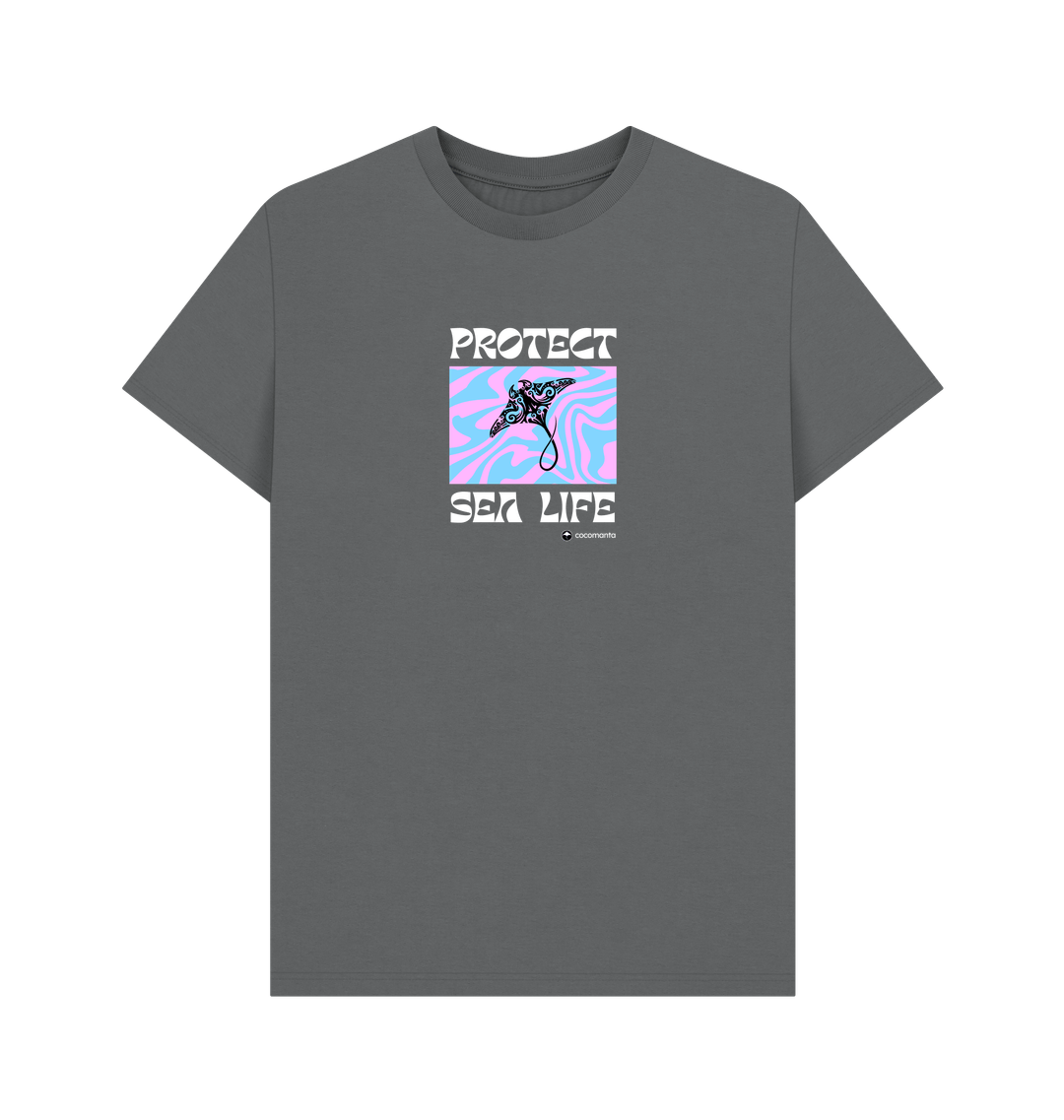 Slate Grey Printed T-shirt