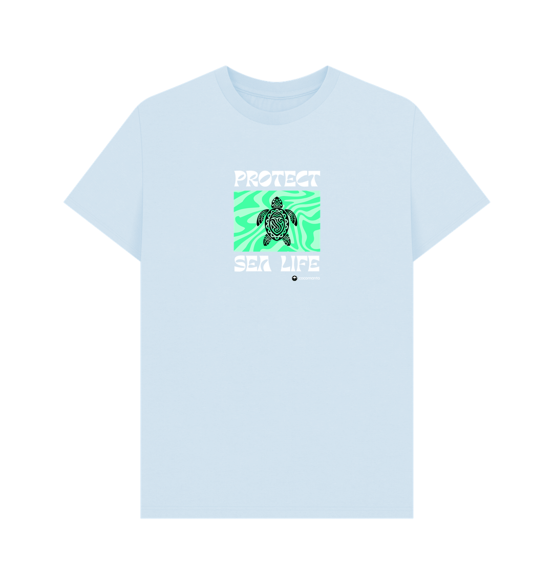 Sky Blue Printed T-shirt