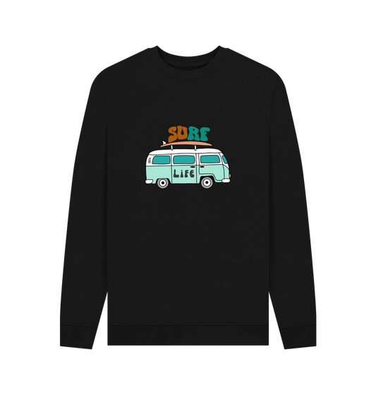 Black Printed Sweater