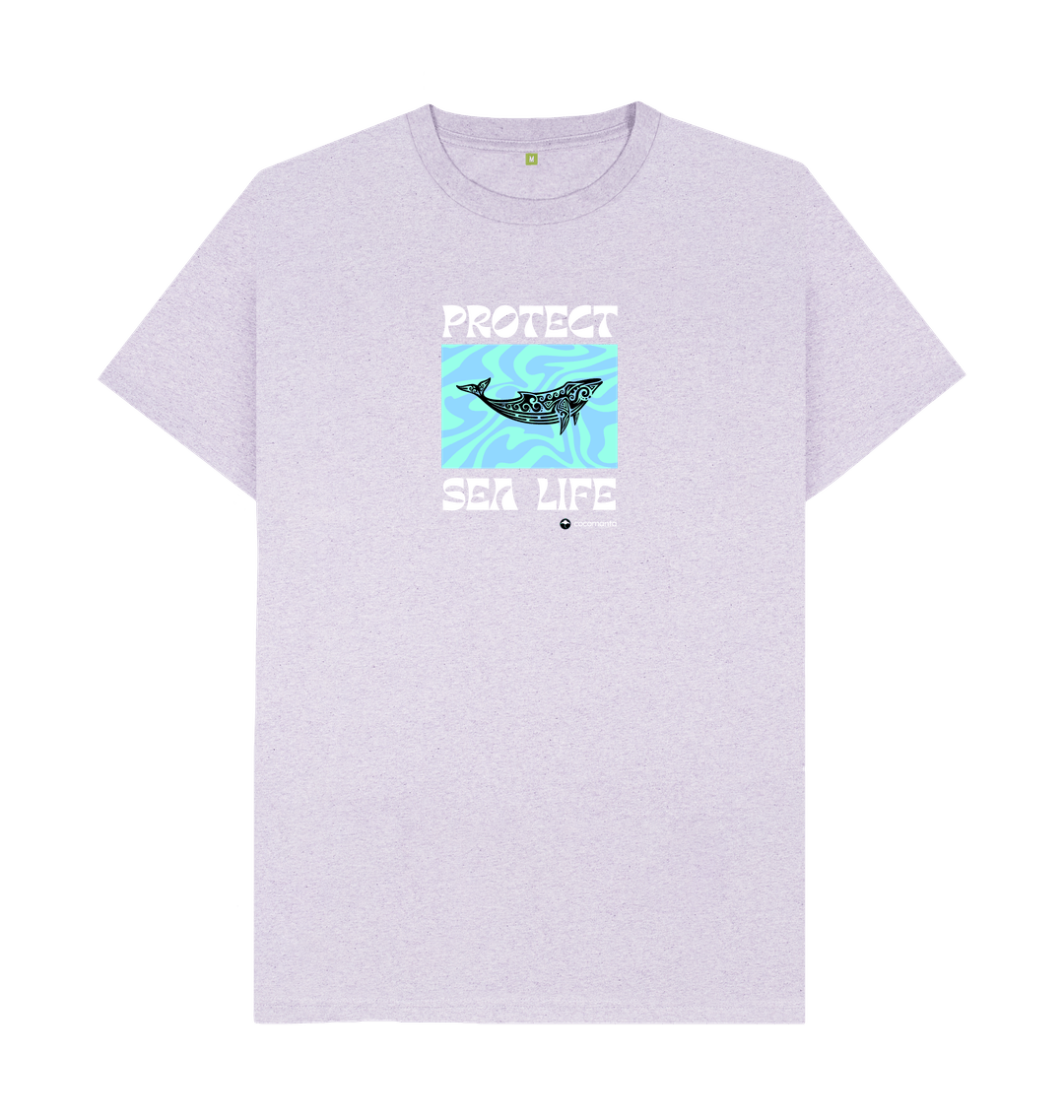 Light Purple Recycled Printed T-Shirt
