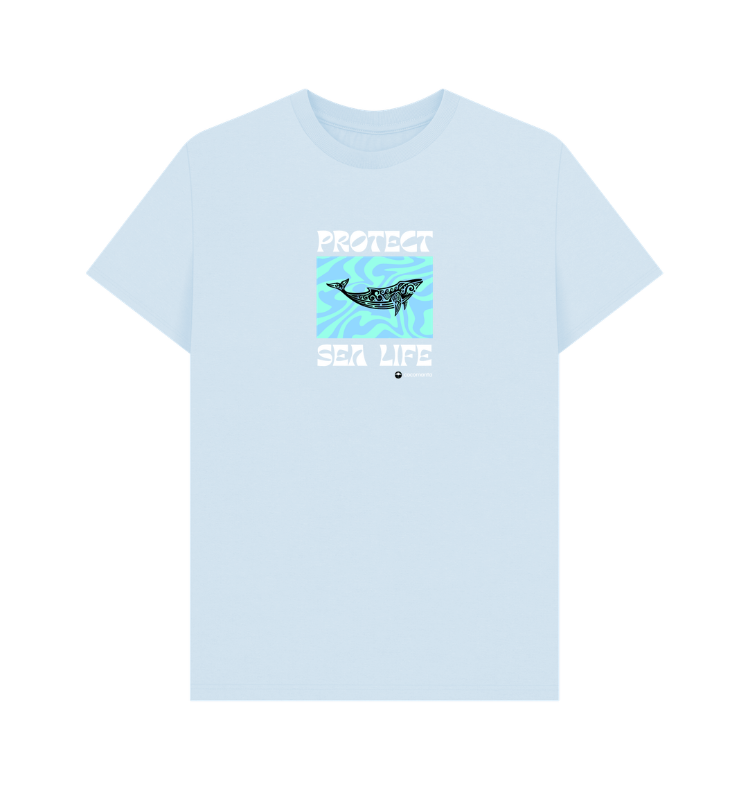 Sky Blue Printed T-shirt