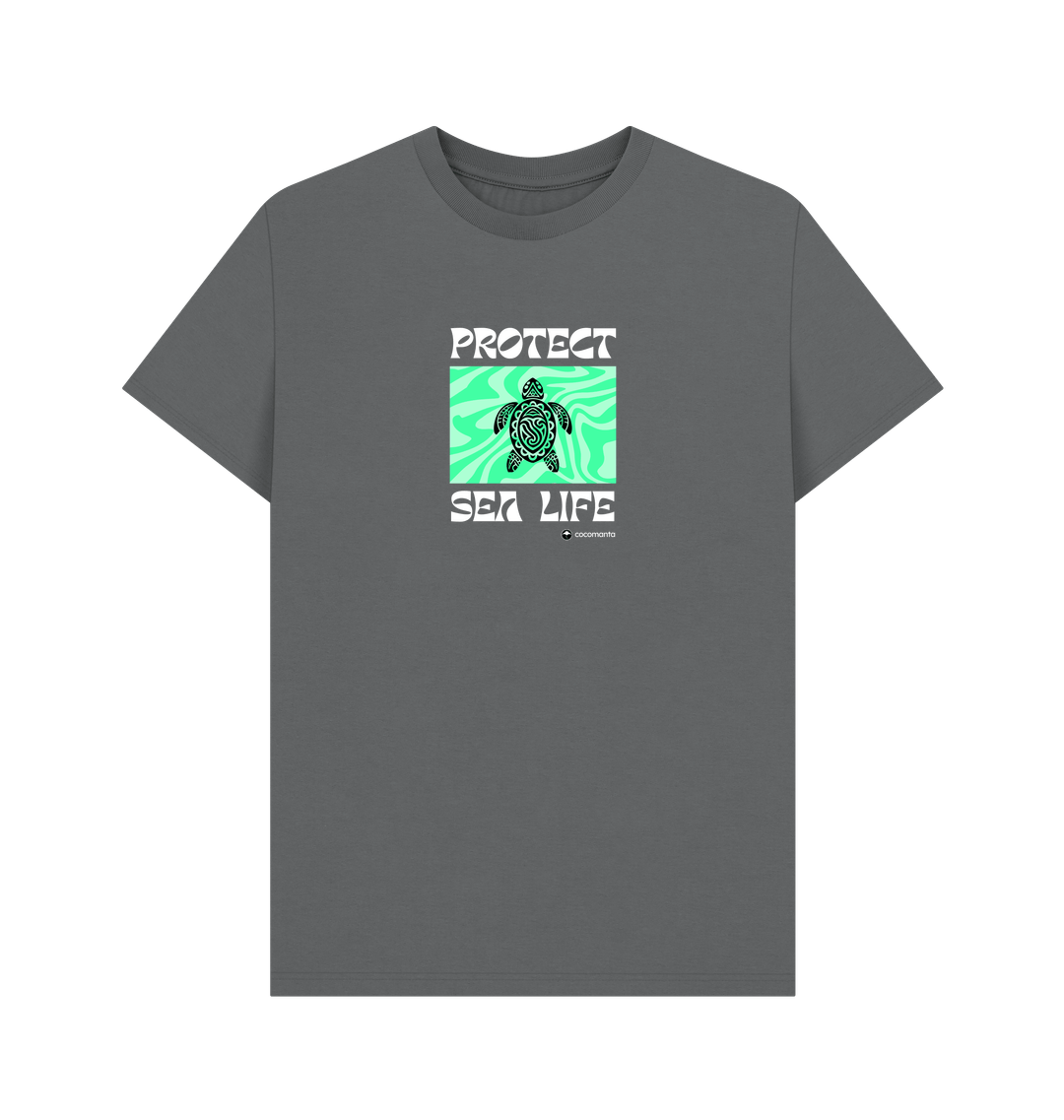 Slate Grey Printed T-shirt