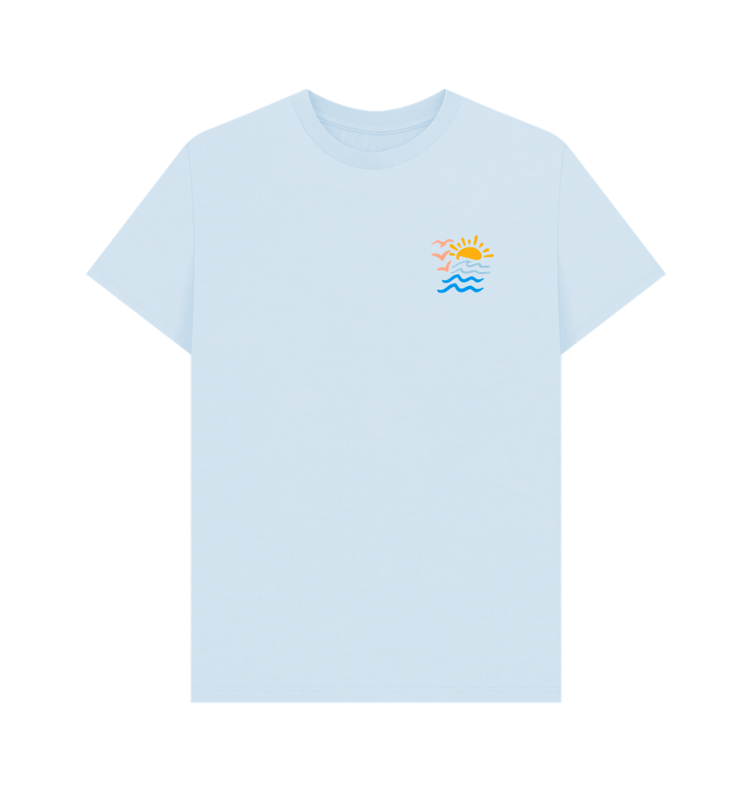 Sky Blue Printed T-shirt