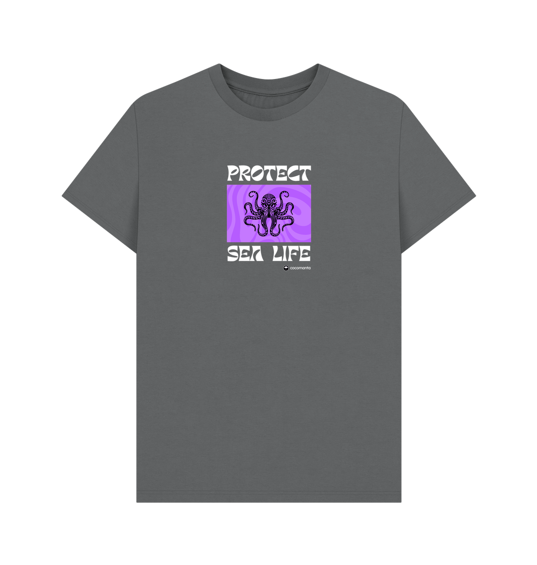Slate Grey Printed T-shirt