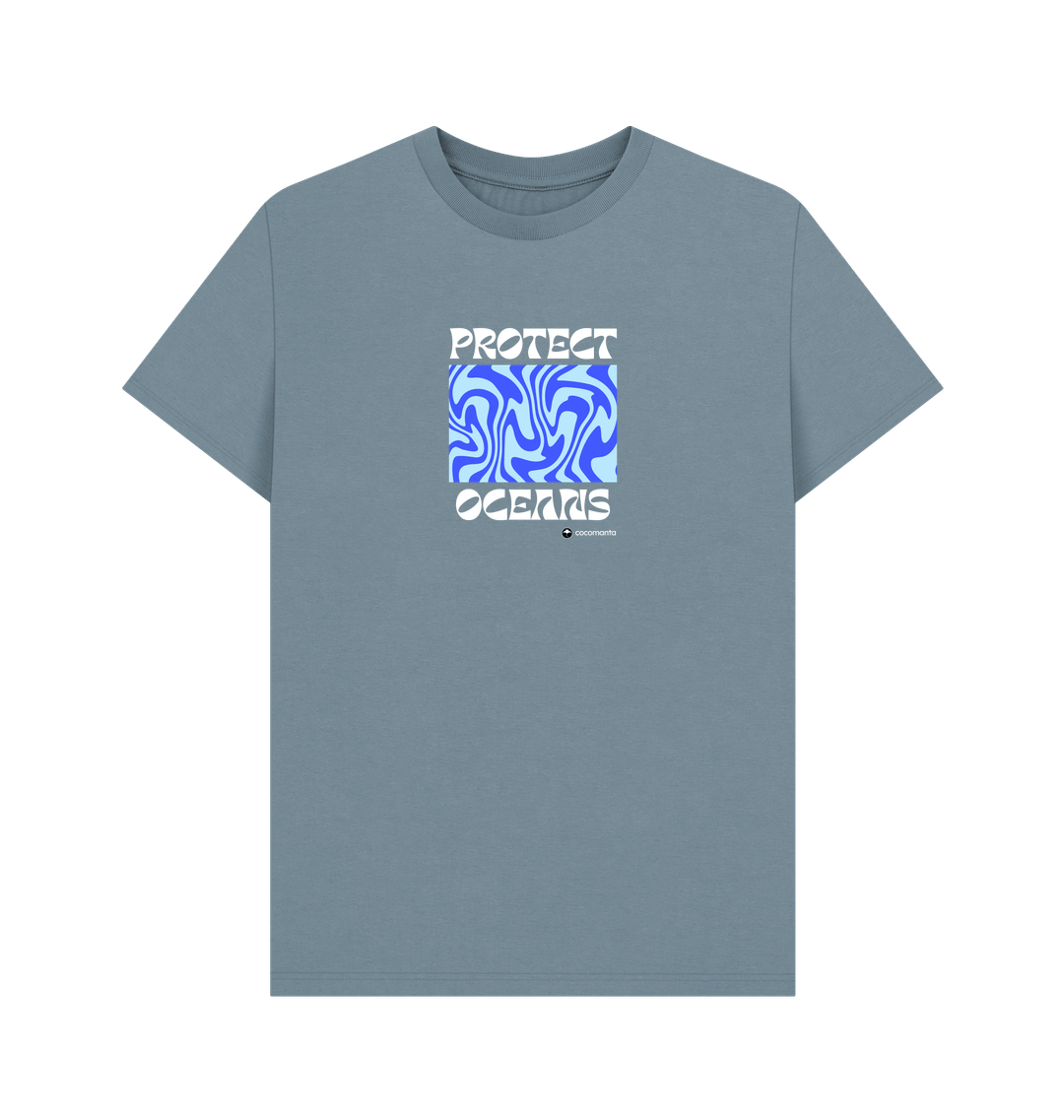 Stone Blue Printed T-shirt