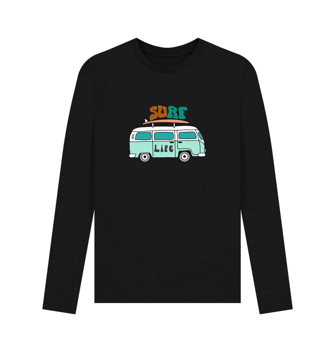 Black Printed Long Sleeve T Shirt