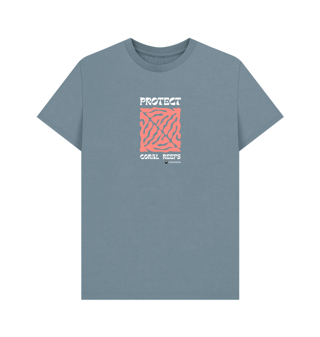 Stone Blue Printed T-shirt
