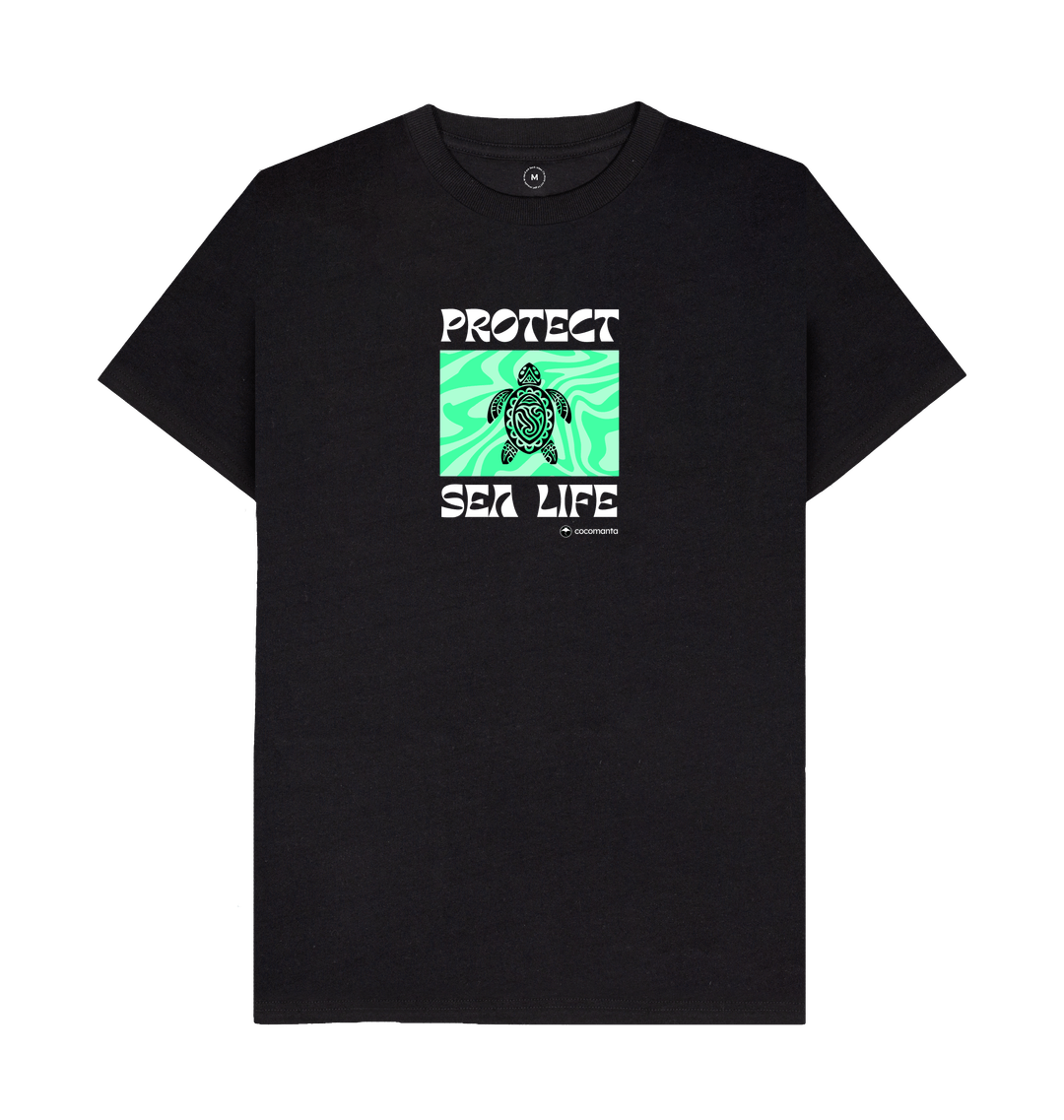 Black Recycled Printed T-Shirt