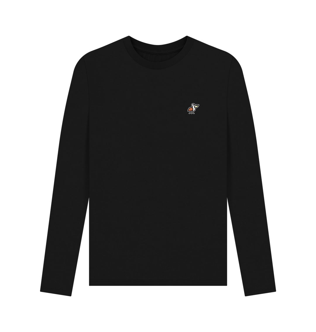 Black Printed Long Sleeve T Shirt