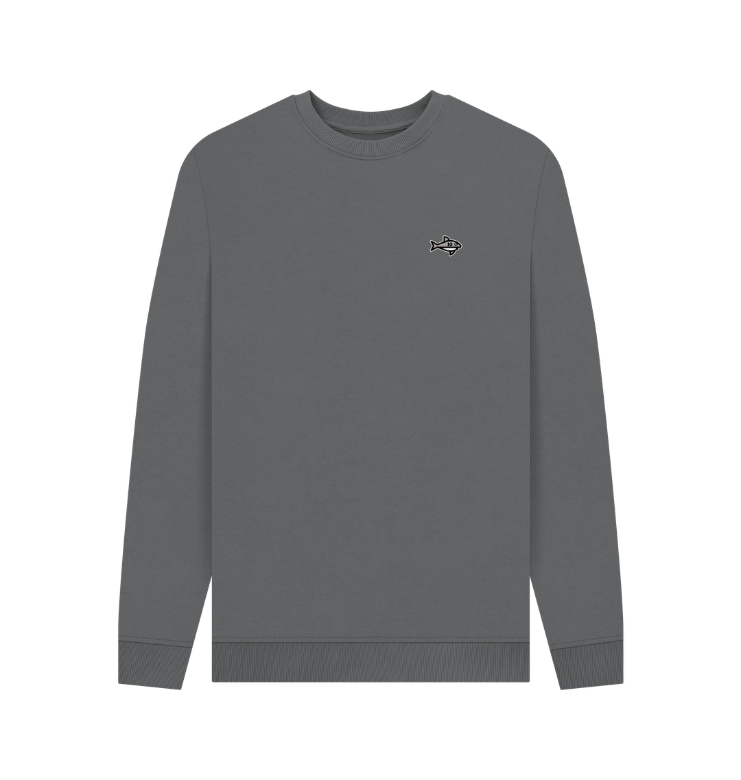 Slate Grey Printed Sweater