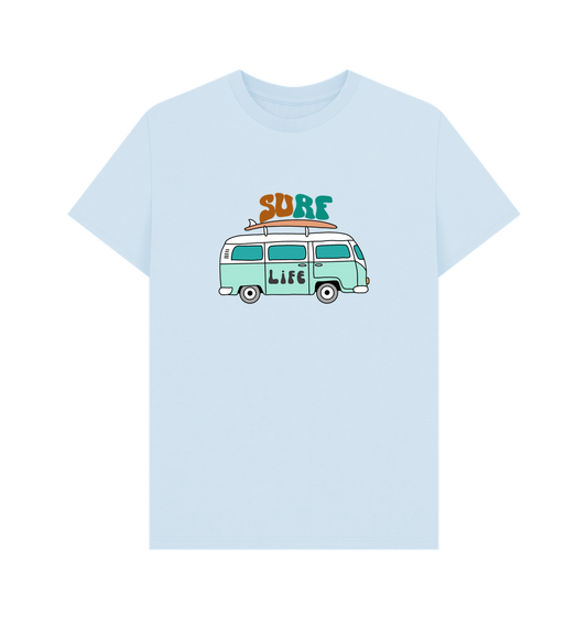 Sky Blue Printed T-shirt