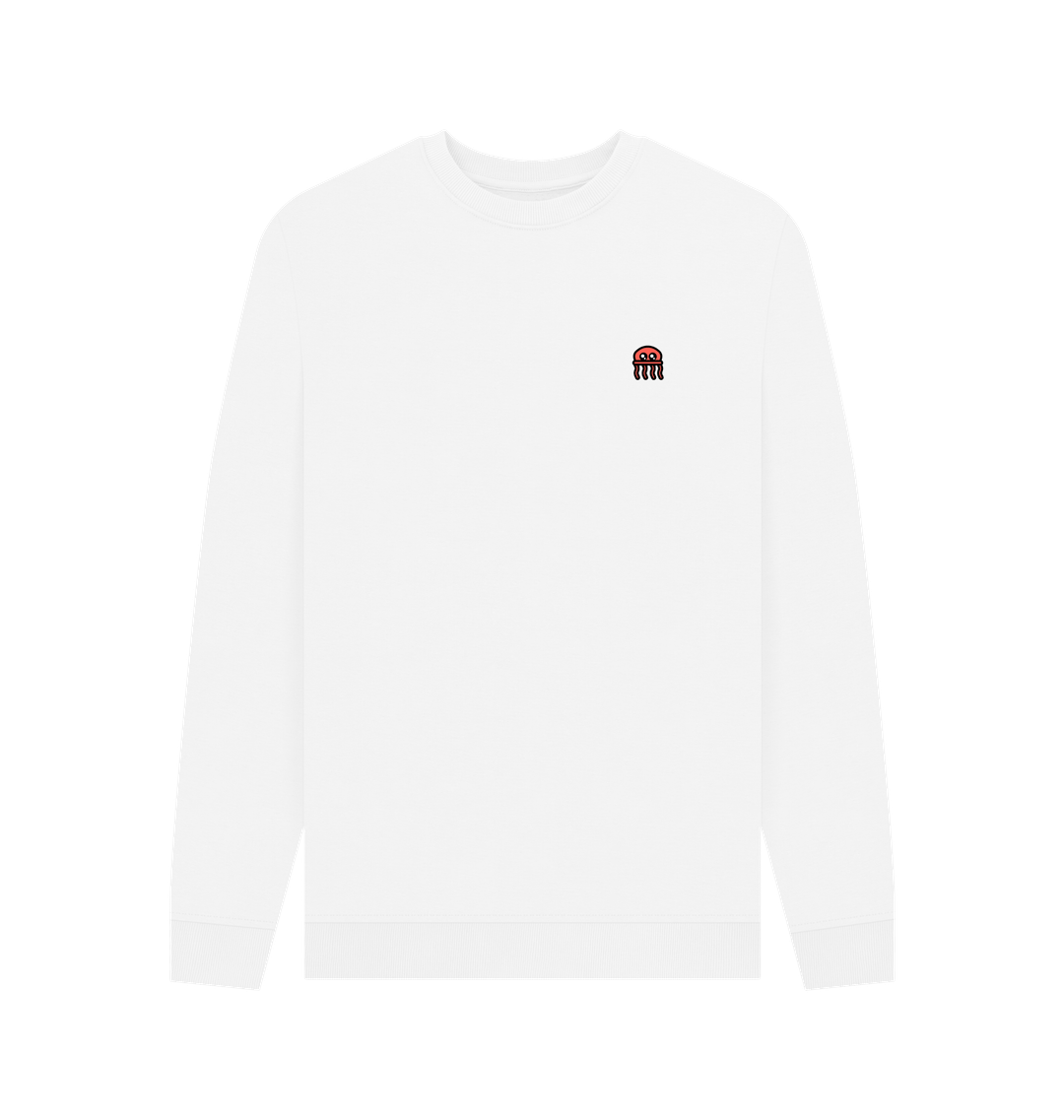 White Printed Sweater
