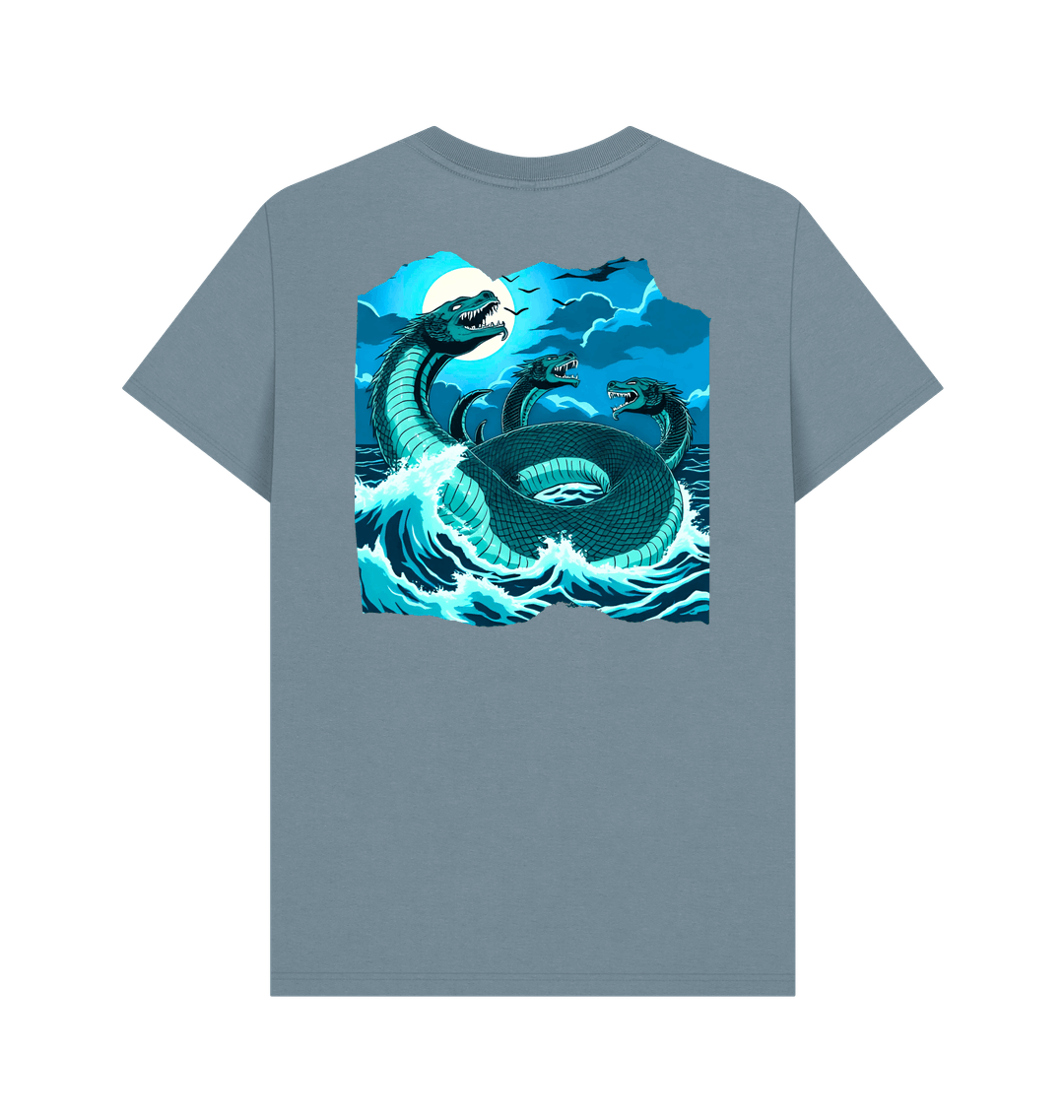 Stone Blue Printed T-shirt