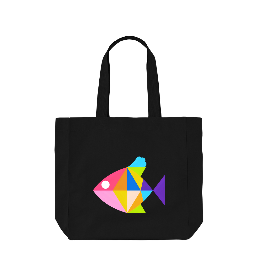 Black Printed Bag