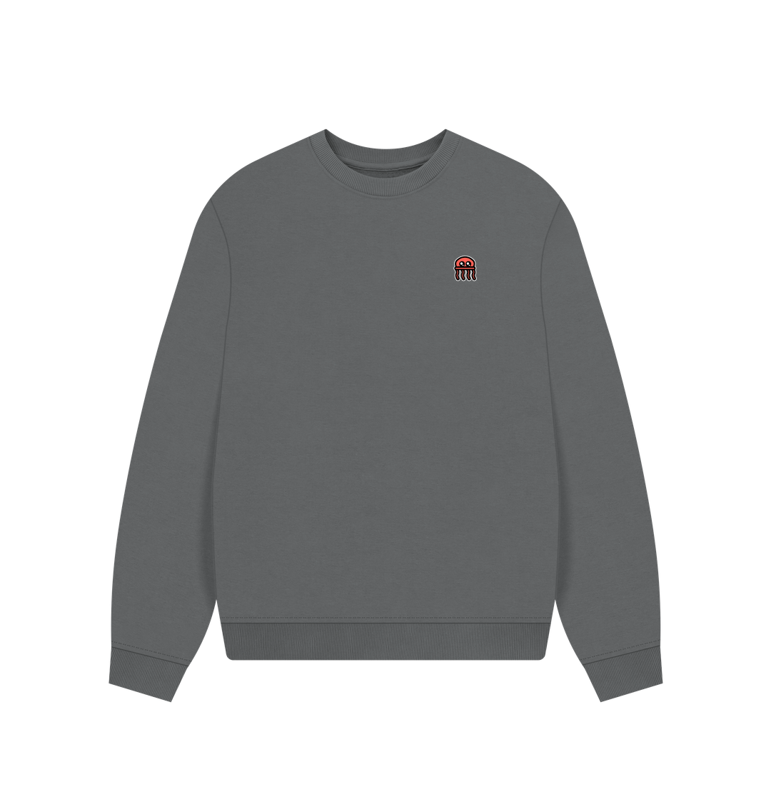 Slate Grey Printed Sweater