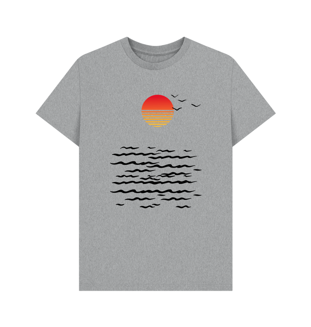 Athletic Grey Printed T-shirt