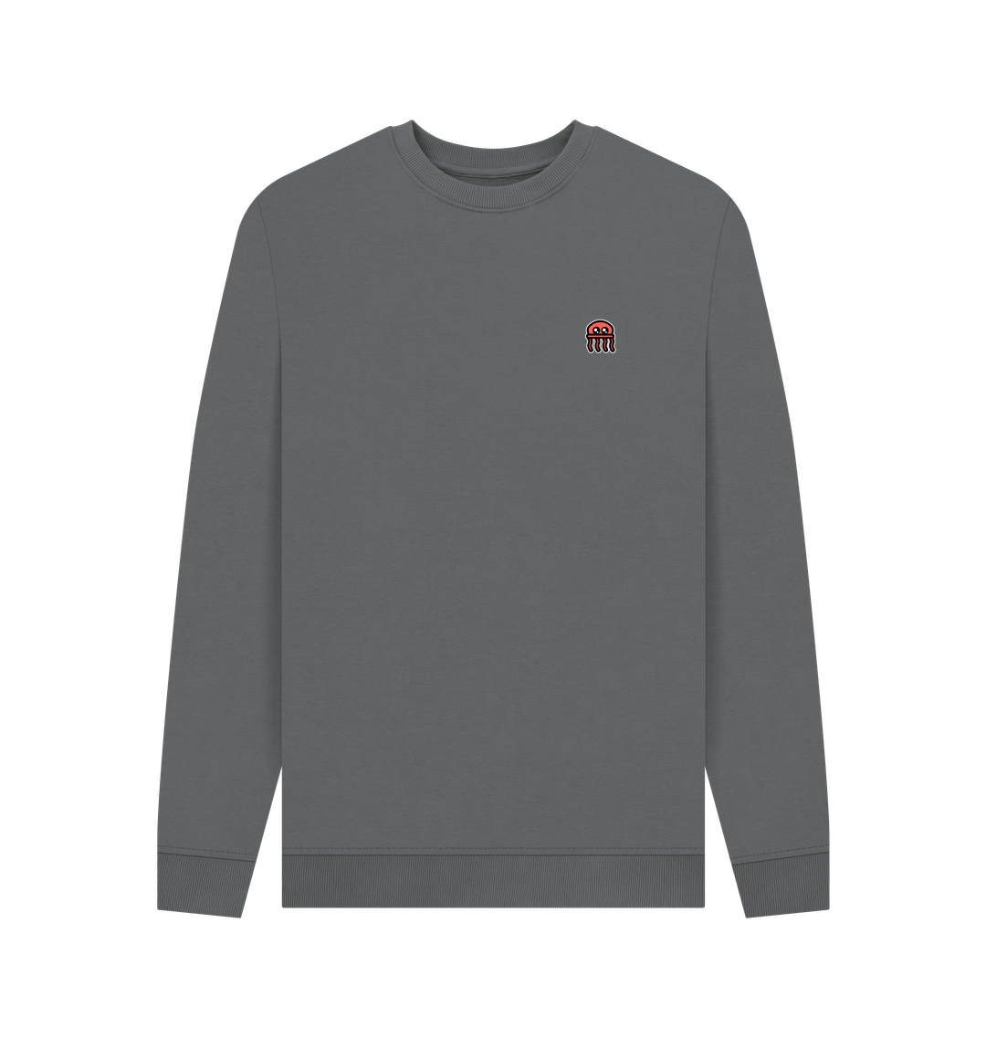 Slate Grey Printed Sweater