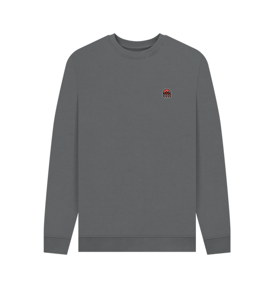 Slate Grey Printed Sweater