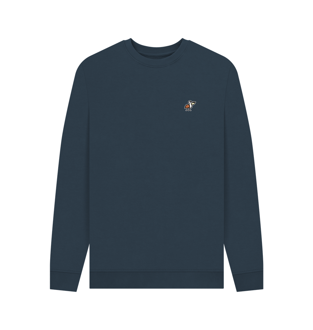 Navy Blue Printed Sweater