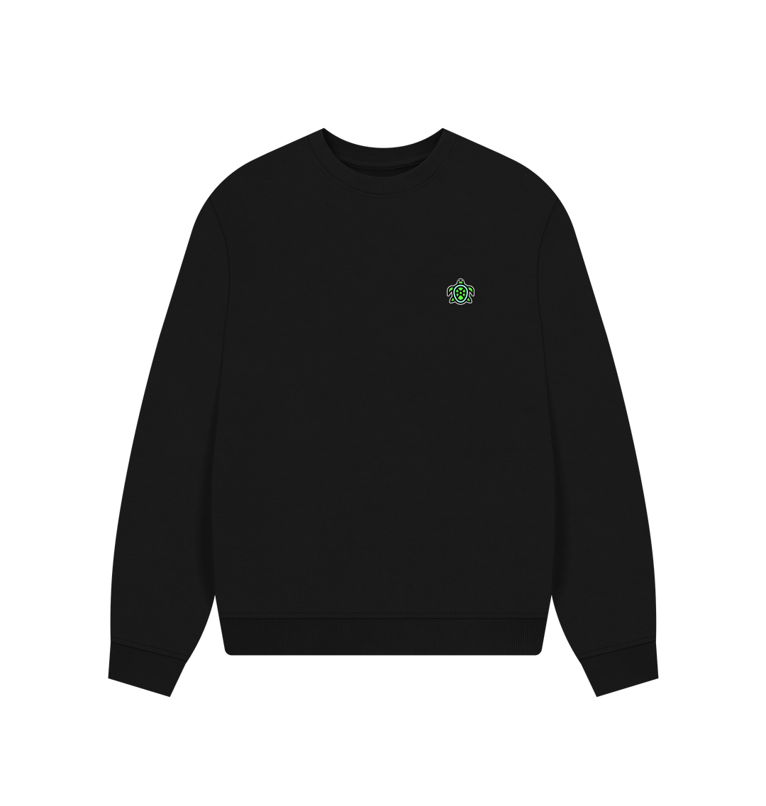 Black Printed Sweater