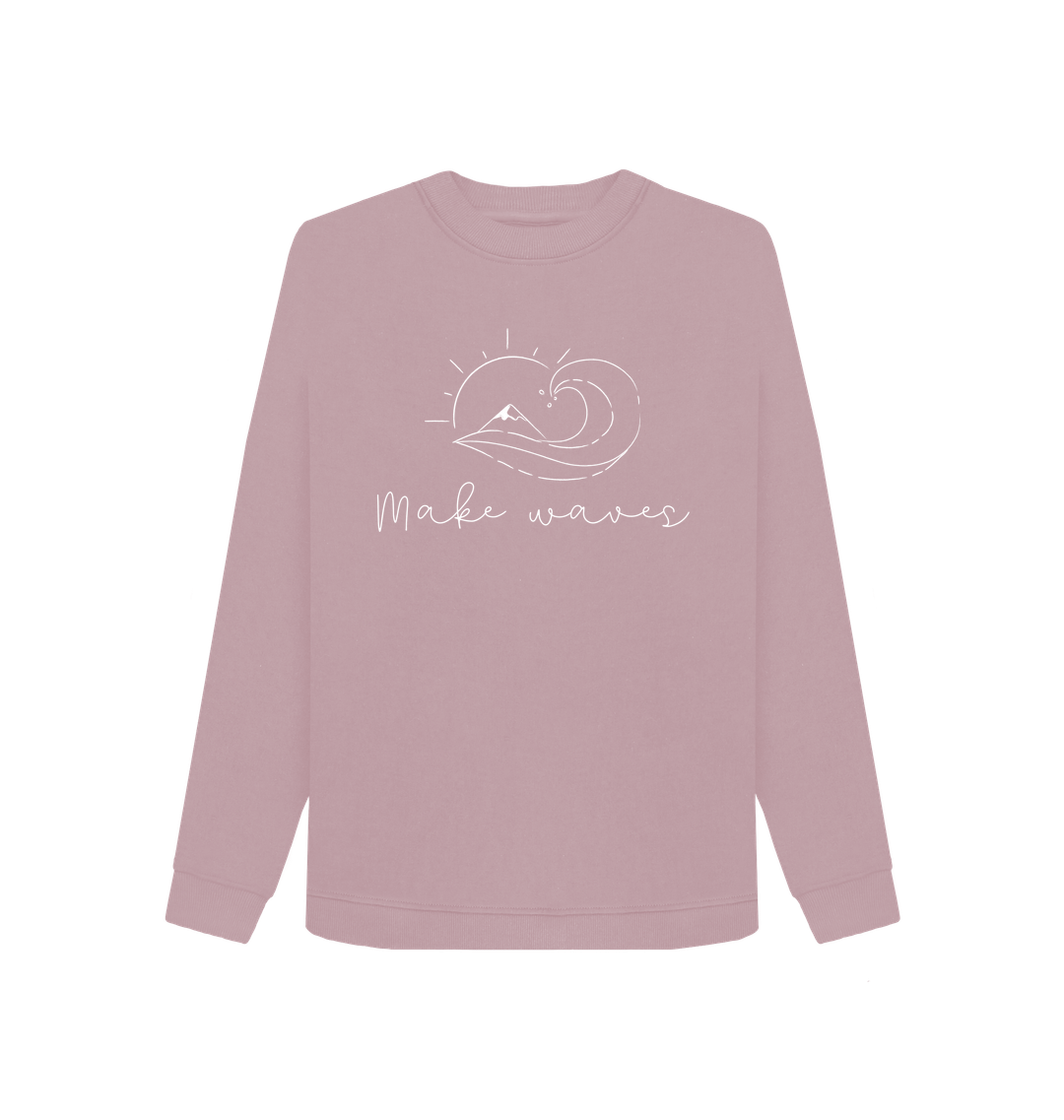 Mauve Printed Sweater