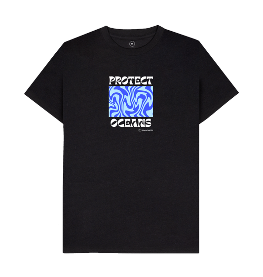 Black Recycled Printed T-Shirt