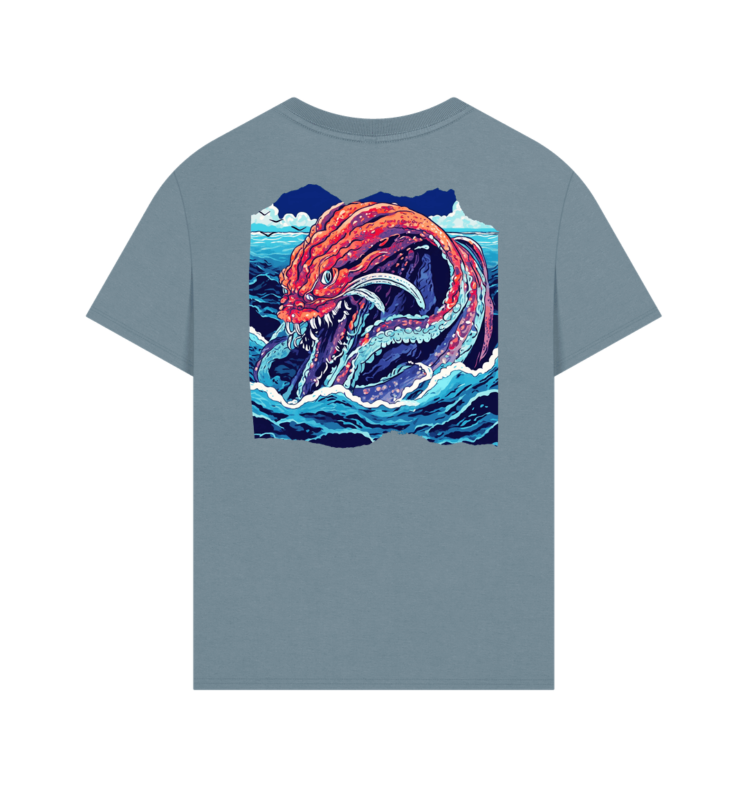 Stone Blue Printed T-shirt