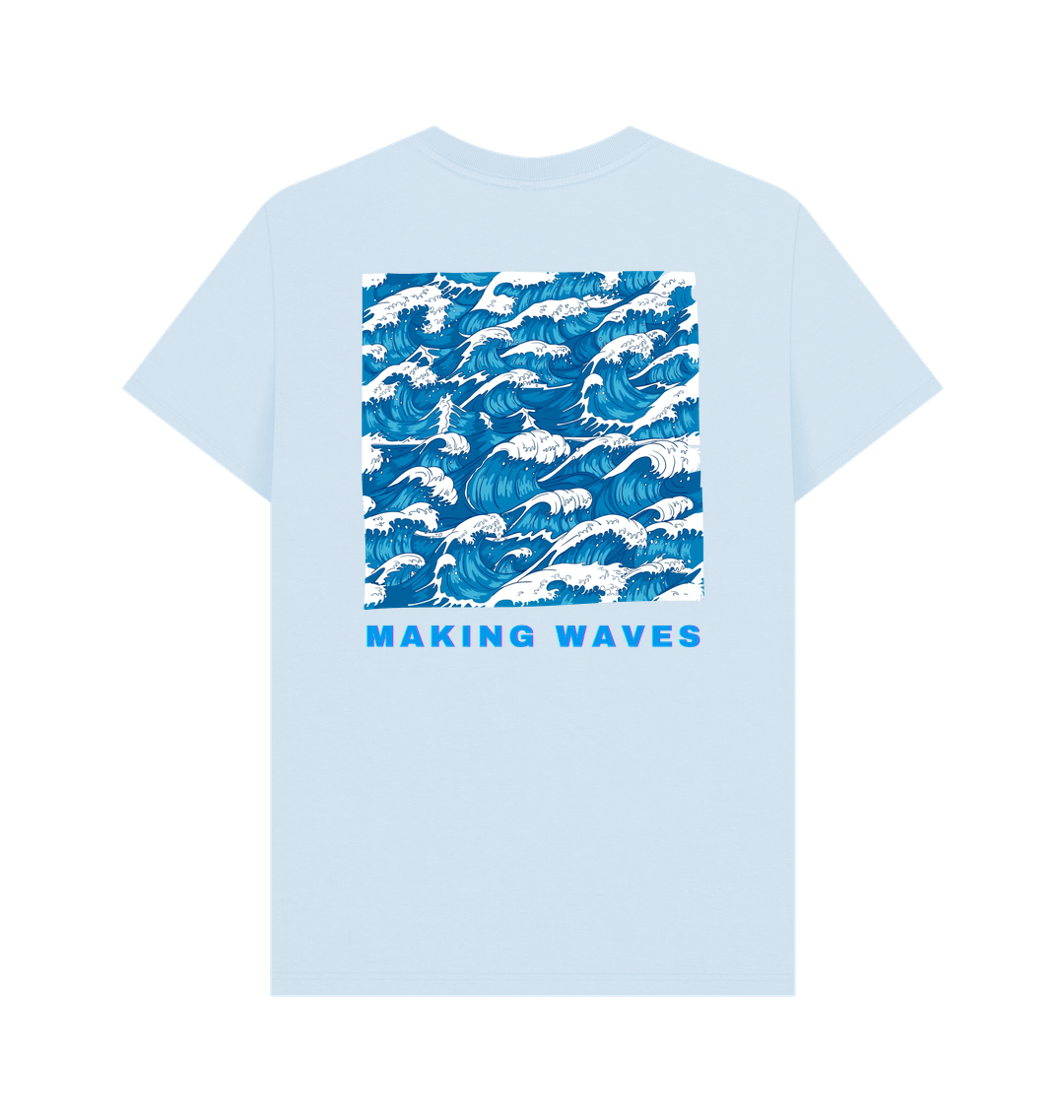 Sky Blue Printed T-shirt