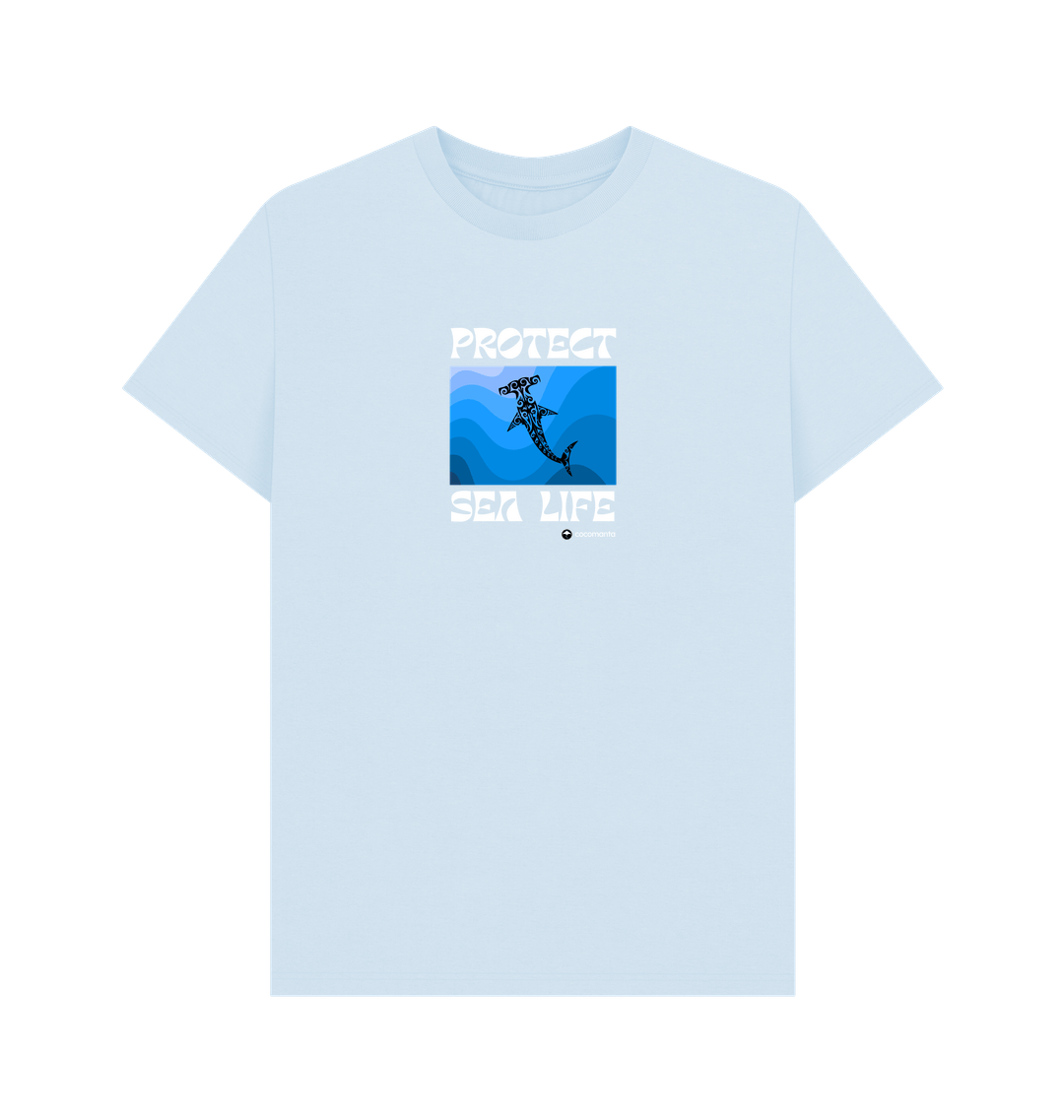 Sky Blue Printed T-shirt