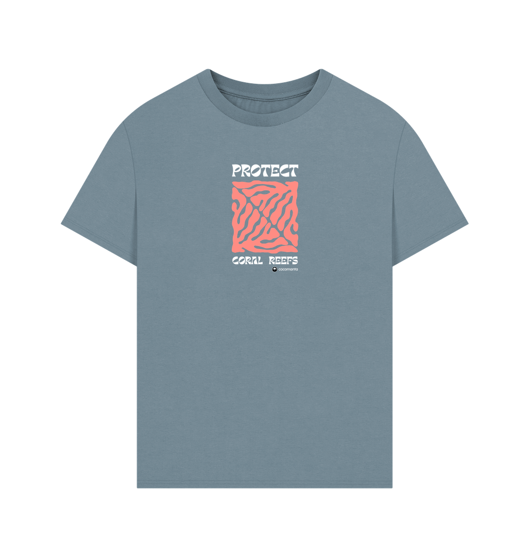 Stone Blue Printed T-shirt