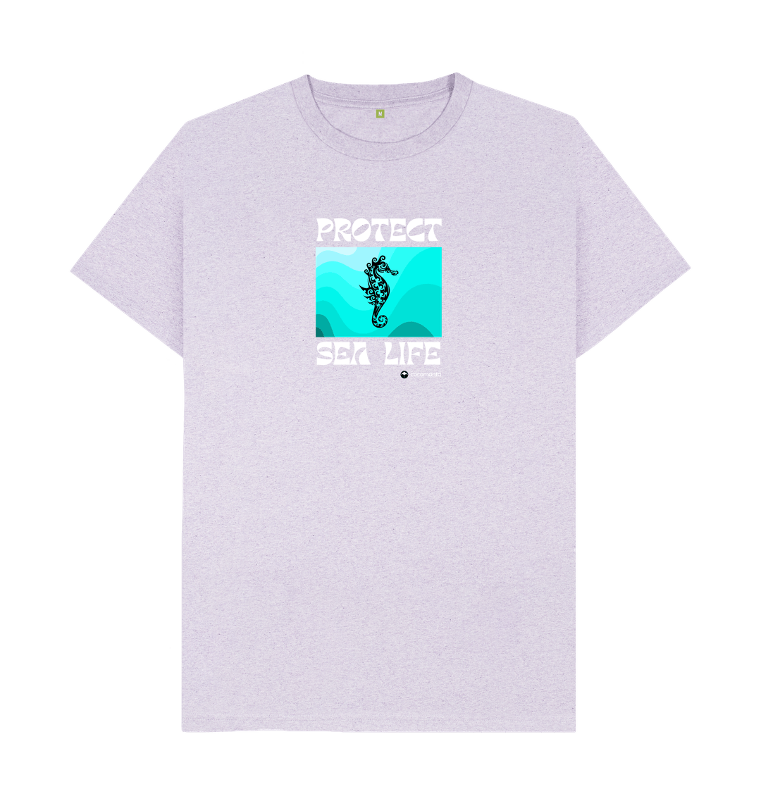 Light Purple Recycled Printed T-Shirt