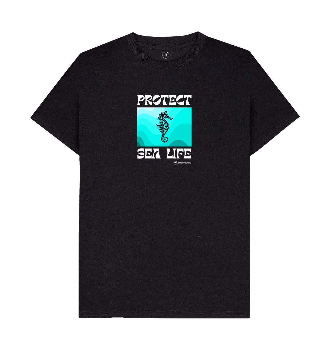 Black Recycled Printed T-Shirt