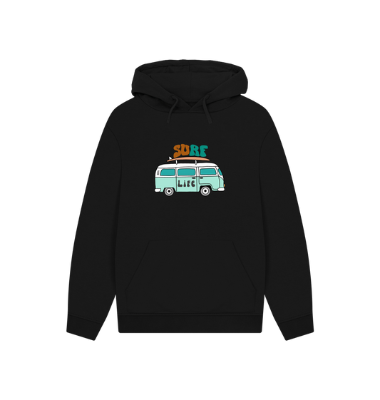 Black Printed Hoody