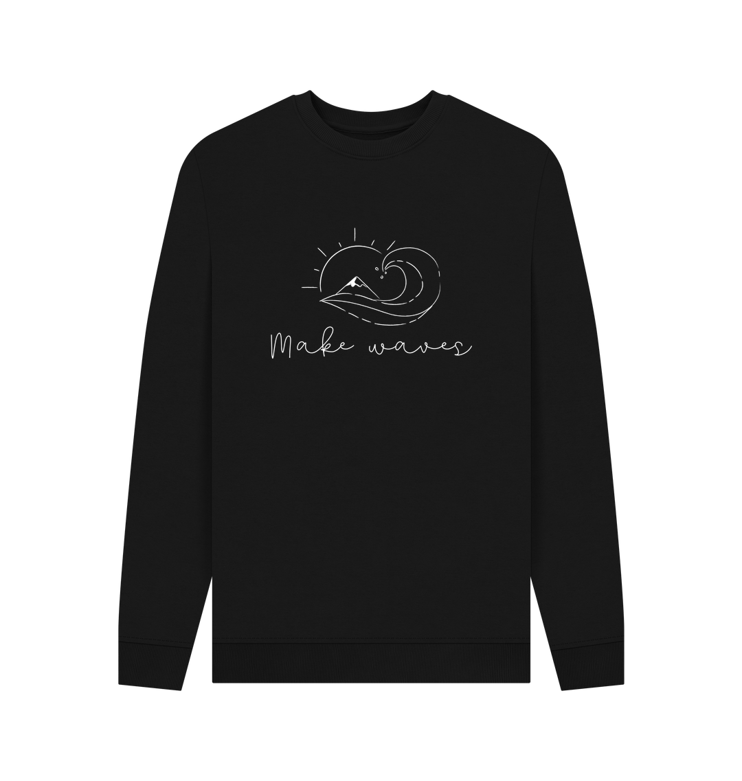 Black Printed Sweater