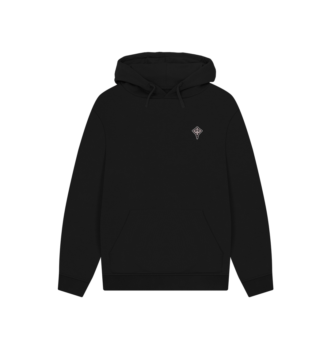 Black Printed Hoody