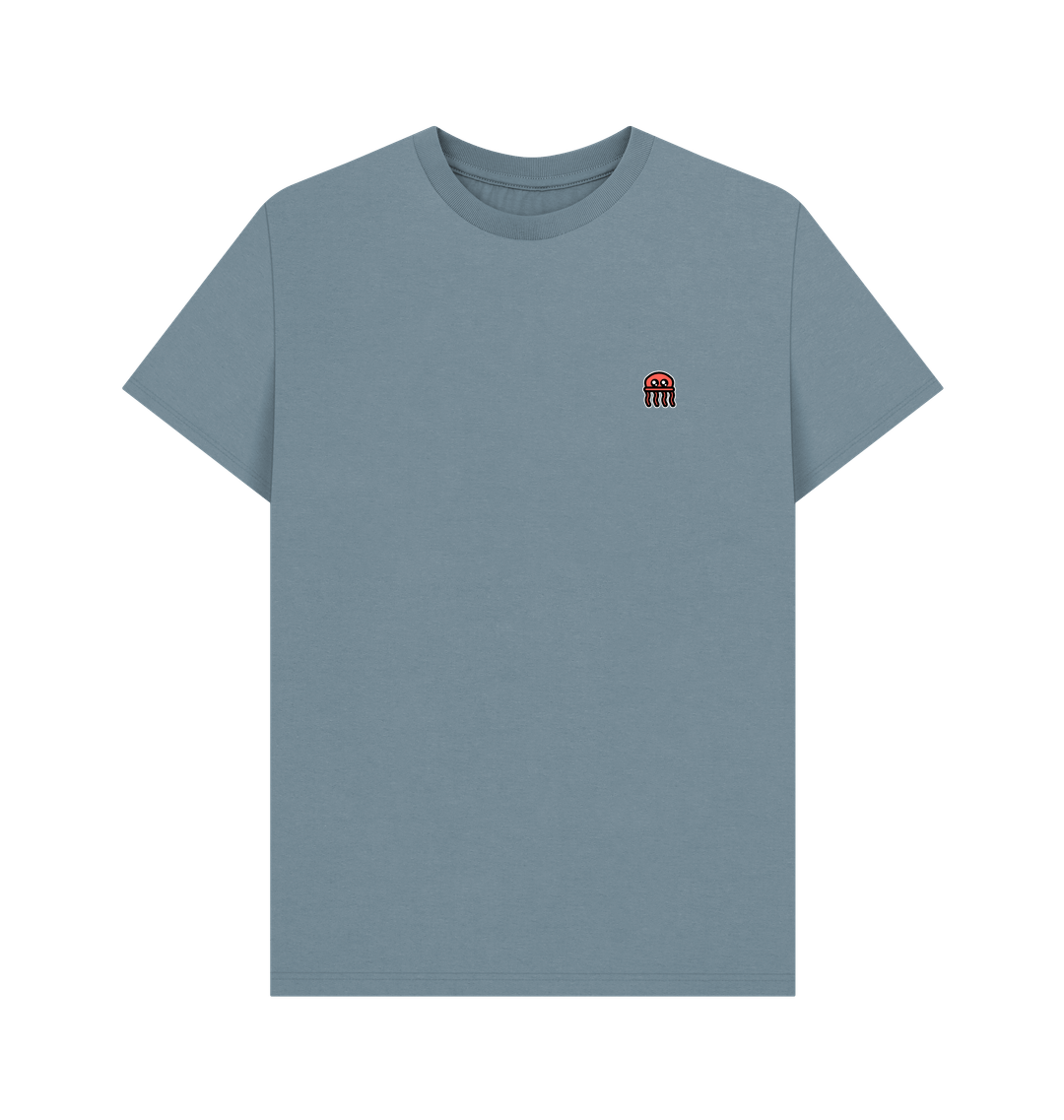 Stone Blue Printed T-shirt