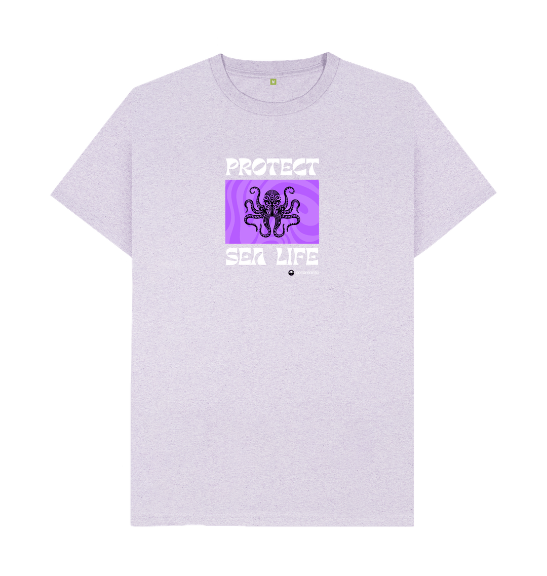 Light Purple Recycled Printed T-Shirt