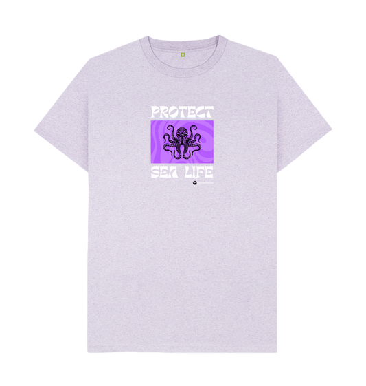 Light Purple Recycled Printed T-Shirt