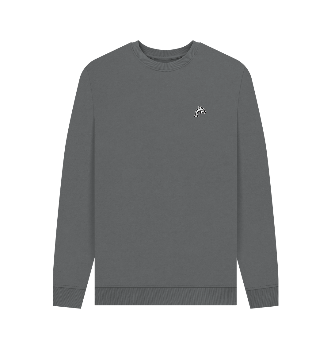 Slate Grey Printed Sweater