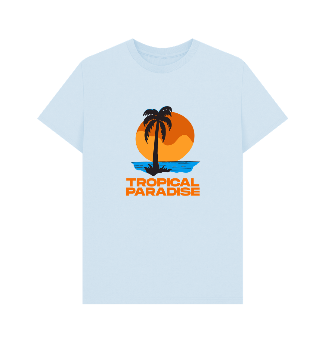 Sky Blue Printed T-shirt