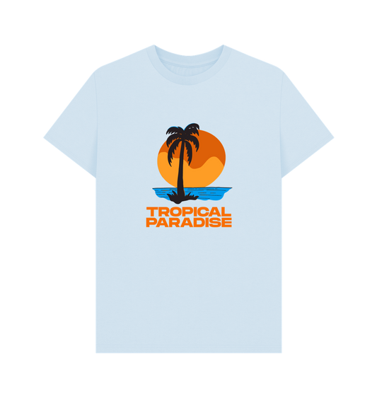 Sky Blue Printed T-shirt